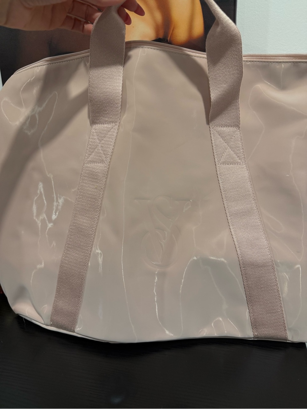 Victoria's Secret Blush Pink Crossbody Duffle Bag - Picture 5 of 5